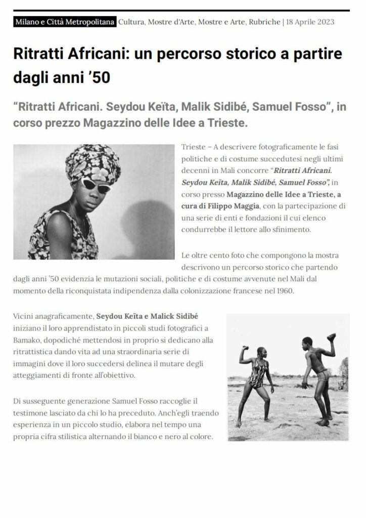 Sempione News presenta Ritratti Africani