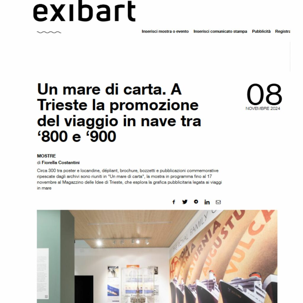 Exibart articolo mostra Un mare di carta 08112024