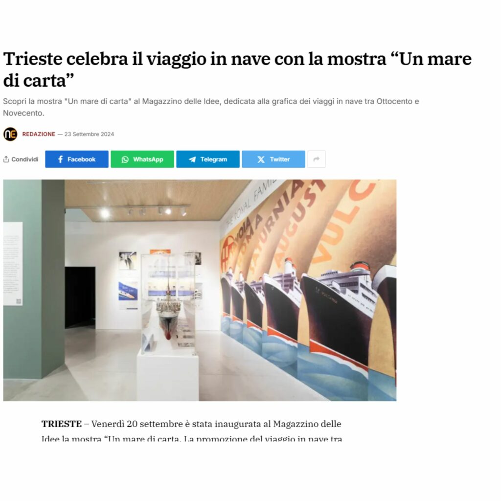 Un mare di carta. Articolo Nordest24