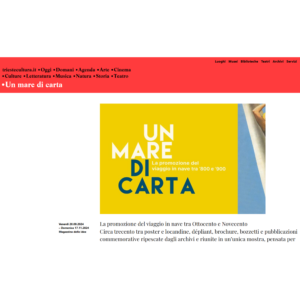 Un mare di carta. Articolo di Trieste cultura