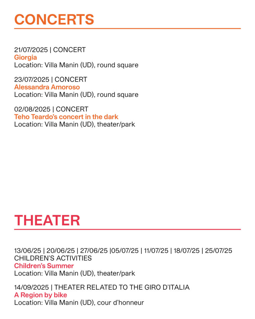 ERPAC calendar 2025 concerts part 2